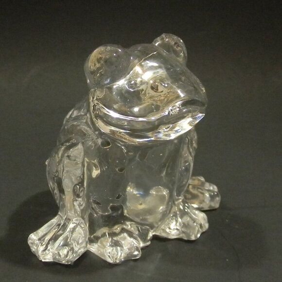 Source Unknown Other - Vintage Glass Frog Paperweight Office Home Decor Excellent Condition